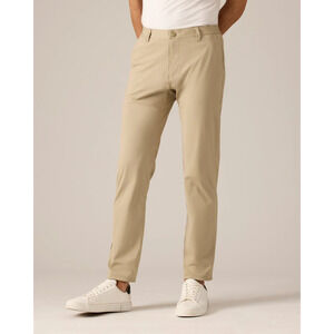 RHONE Men's Khaki Slim Jogger Pants